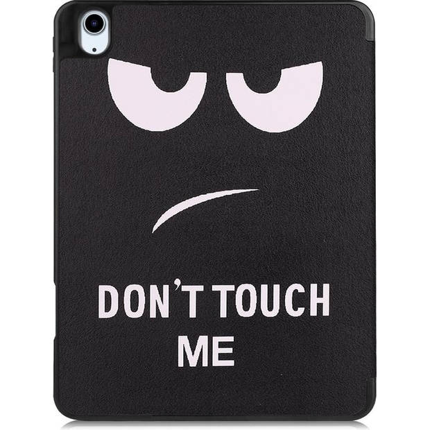 Basey iPad Air 4 2020 Hoesje Kunstleer Hoes Case Cover -Don't Touch Me