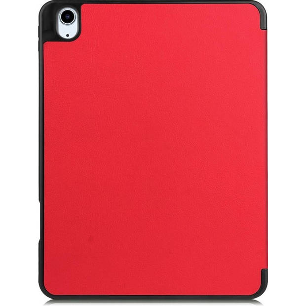 Basey iPad Air 4 2020 Hoes Case Hoesje Rood Uitsparing Apple Pencil iPad Air 2020 10.9 Inch