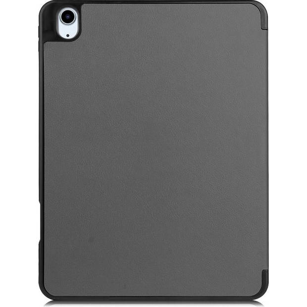 Basey iPad Air 4 2020 Hoesje Kunstleer Hoes Case Cover -Grijs