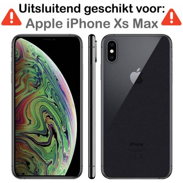 Basey iPhone Xs Max Hoesje Siliconen Case Back Cover - iPhone Xs Max Hoes Cover Silicone - Geel - 2x