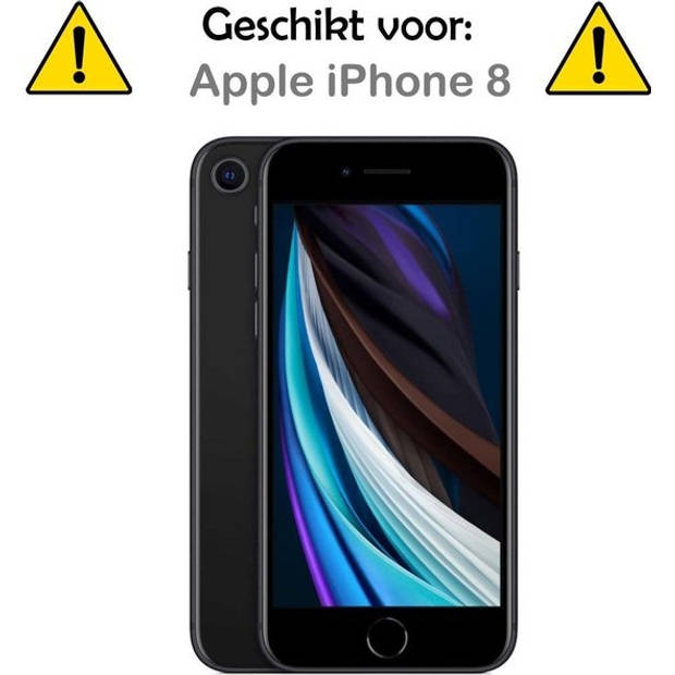 Basey iPhone 8 Hoesje Spiegel Shock Case Back Cover - iPhone 8 Hoes Shock Proof Spiegel Hoesje - Goud