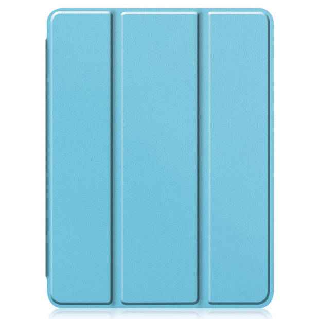 Basey iPad Pro 2021 11 inch Hoes Case Hoesje Licht Blauw Uitsparing Apple Pencil