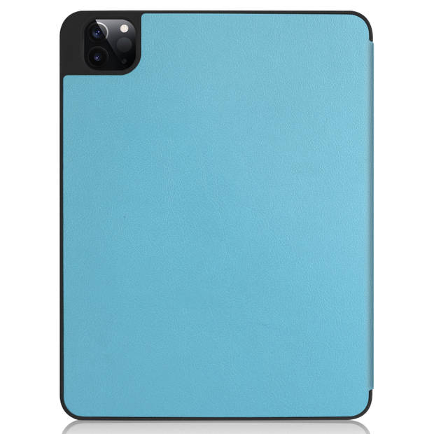 Basey iPad Pro 2021 11 inch Hoes Case Hoesje Licht Blauw Uitsparing Apple Pencil