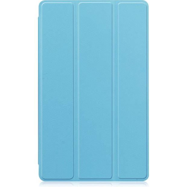 Basey Samsung Galaxy Tab A7 Lite Hoes Case Hoesje - Samsung Tab A7 Lite Book Case Cover - Licht Blauw