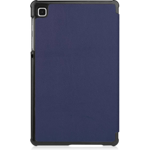 Basey Samsung Galaxy Tab A7 Lite Hoesje Kunstleer Hoes Case Cover -Donkerblauw