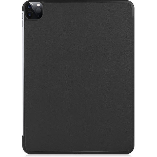 Basey iPad Pro 2021 (11 inch) Hoesje Kunstleer Hoes Case Cover -Zwart