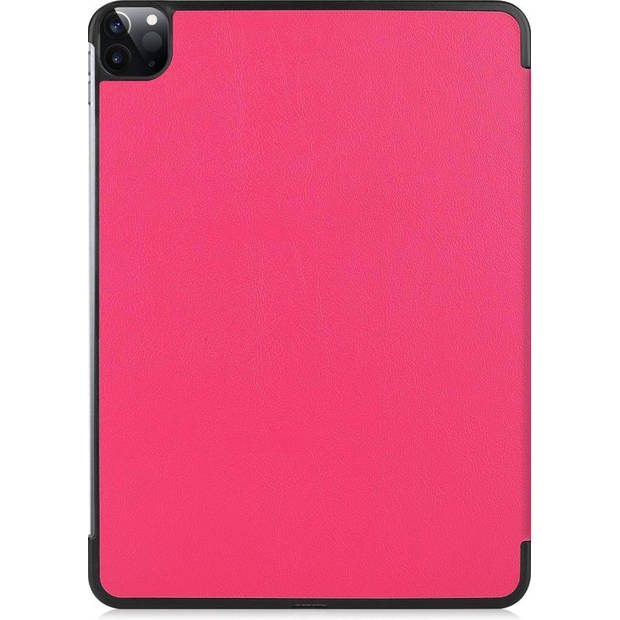 Basey iPad Pro 2021 (11 inch) Hoes Case Hoesje Hardcover Book Cover - Donker Roze