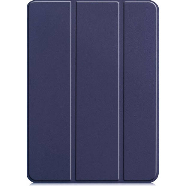 Basey iPad Pro 2021 (11 inch) Hoes Case Hoesje Hardcover Book Cover - Donker Blauw