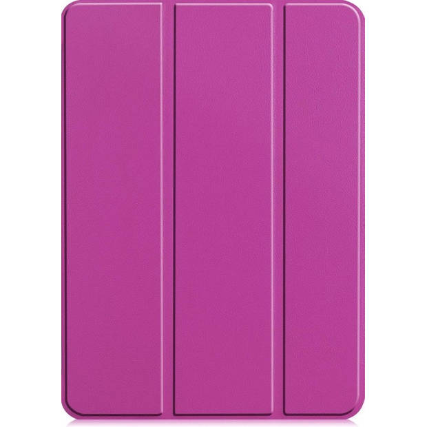Basey iPad Pro 2021 (11 inch) Hoesje Kunstleer Hoes Case Cover -Paars