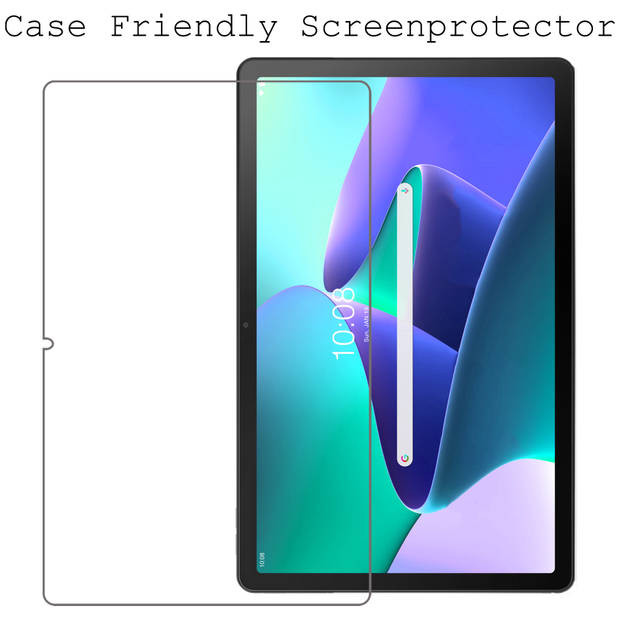 Basey Lenovo Tab M10 Plus (3e Gen) Screenprotector Tempered Glass Beschermglas