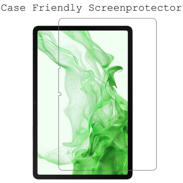 Basey Samsung Galaxy Tab S8 Ultra Screenprotector Tempered Glass Beschermglas