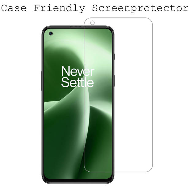 Basey OnePlus Nord 2T Screenprotector Tempered Glass - OnePlus Nord 2T Beschermglas Screen Protector Glas