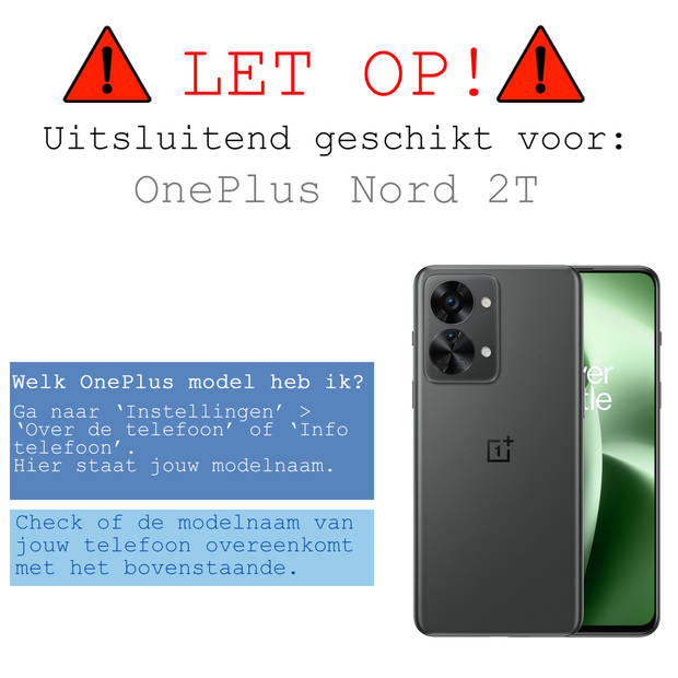 Basey OnePlus Nord 2T Hoesje Shock Proof Case Transparant Hoes - OnePlus Nord 2T Hoes Cover Shockproof - Transparant