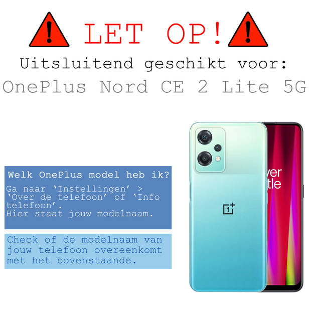 Basey OnePlus Nord CE 2 Lite Hoesje Book Case Kunstleer Cover Hoes - Bruin