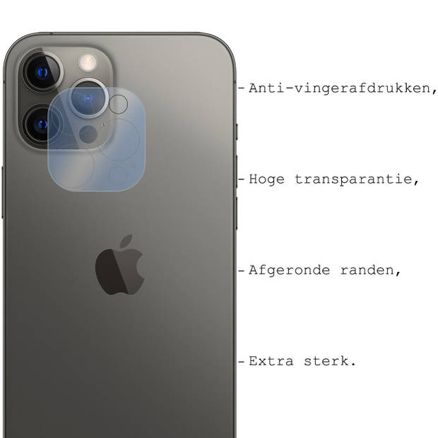 Basey iPhone 12 Pro Screenprotector Tempered Glass Beschermglas