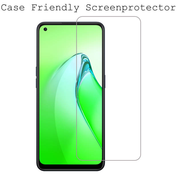 Basey OPPO Reno8 Pro Screenprotector Tempered Glass - OPPO Reno8 Pro Beschermglas Screen Protector Glas