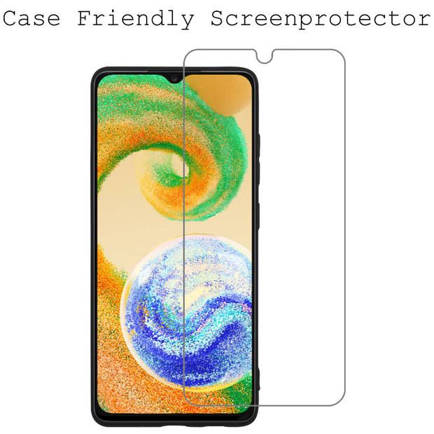 Basey Samsung Galaxy A04s Screenprotector Tempered Glass - Samsung A04s Beschermglas Screen Protector Glas