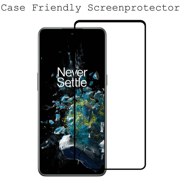 Basey OnePlus 10T Screenprotector Tempered Glass Full Cover - OnePlus 10T Beschermglas Screen Protector Glas