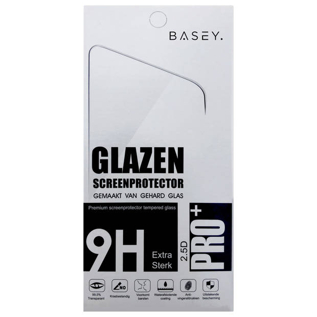Basey OPPO A57s Screenprotector Tempered Glass Full Cover - OPPO A57s Beschermglas Screen Protector Glas