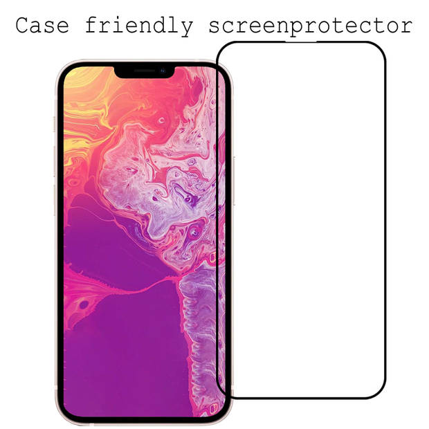 Basey iPhone 14 Plus Screenprotector Tempered Glass Beschermglas - iPhone 14 Plus Screen Protector Full Screen 3D