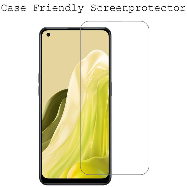 Basey OPPO Reno7 Screenprotector Tempered Glass - OPPO Reno7 Beschermglas Screen Protector Glas