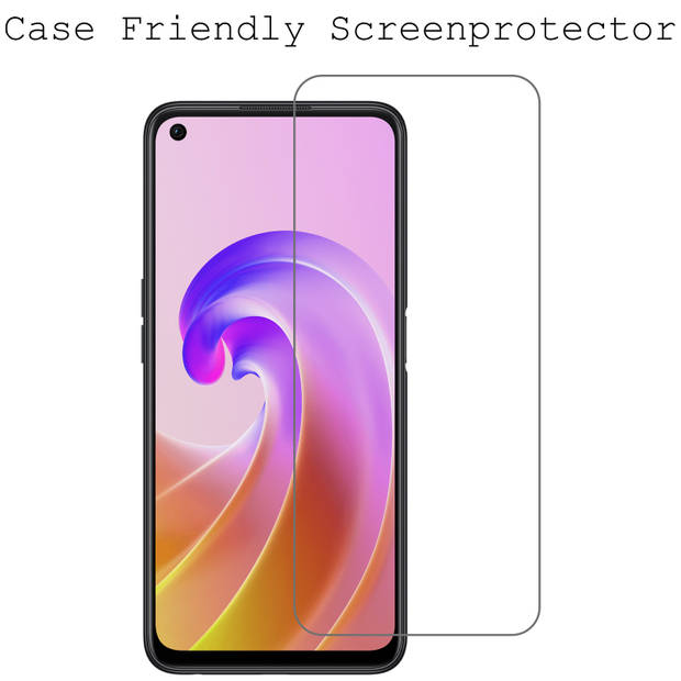 Basey OPPO A96 Screenprotector Tempered Glass - OPPO A96 Beschermglas - OPPO A96 Screen Protector