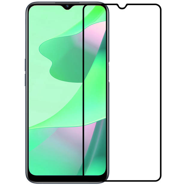 Basey OPPO A16s Screenprotector 3D Tempered Glass - OPPO A16s Beschermglas Full Cover - OPPO A16s Screen Protector 3D
