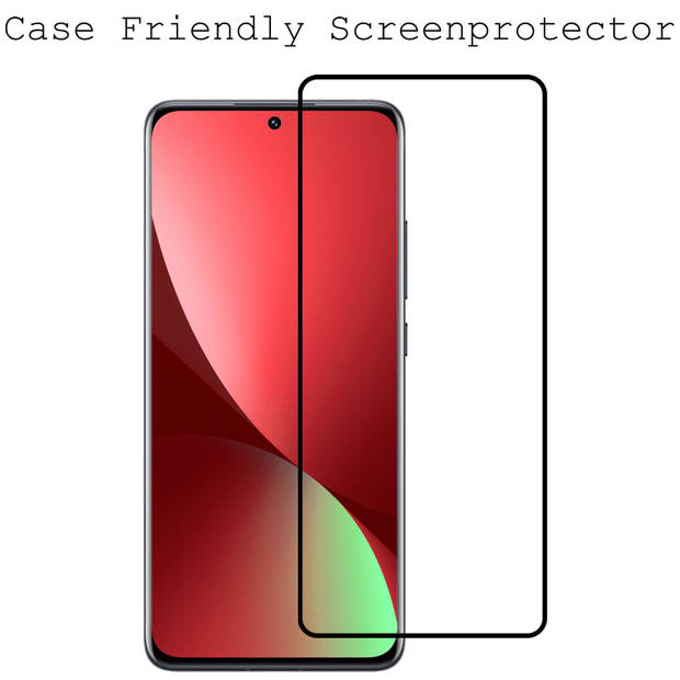 Basey Xiaomi 12X Screenprotector 3D Tempered Glass - Xiaomi 12X Beschermglas Full Cover - Xiaomi 12X Screen Protector 3D