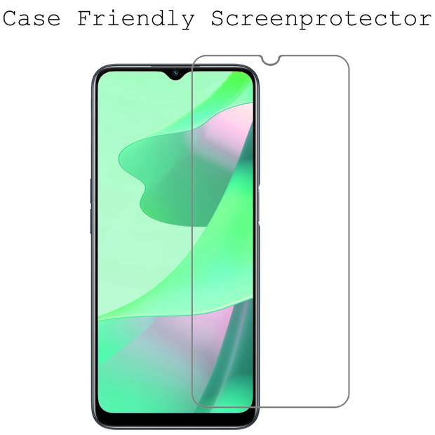 Basey OPPO A16 Screenprotector Tempered Glass - OPPO A16 Beschermglas - OPPO A16 Screen Protector