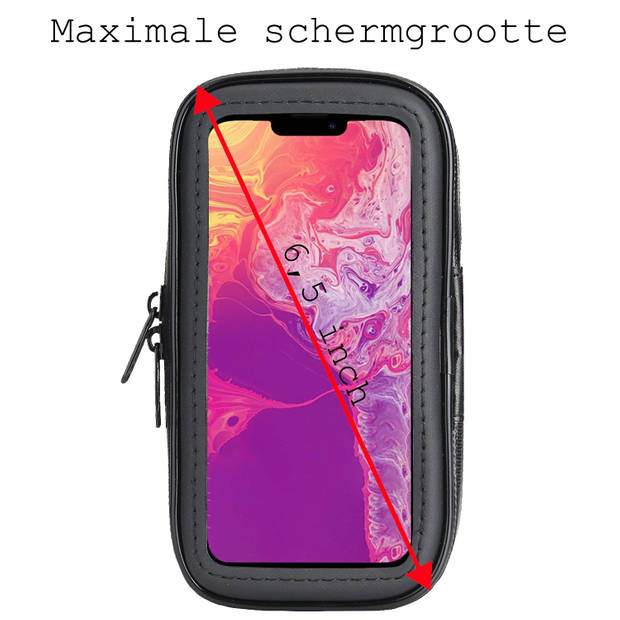 Basey Apple iPhone 11 Universele Telefoonhouder Waterdicht Fiets Scooter En Buggy Kunststof - Extra Large