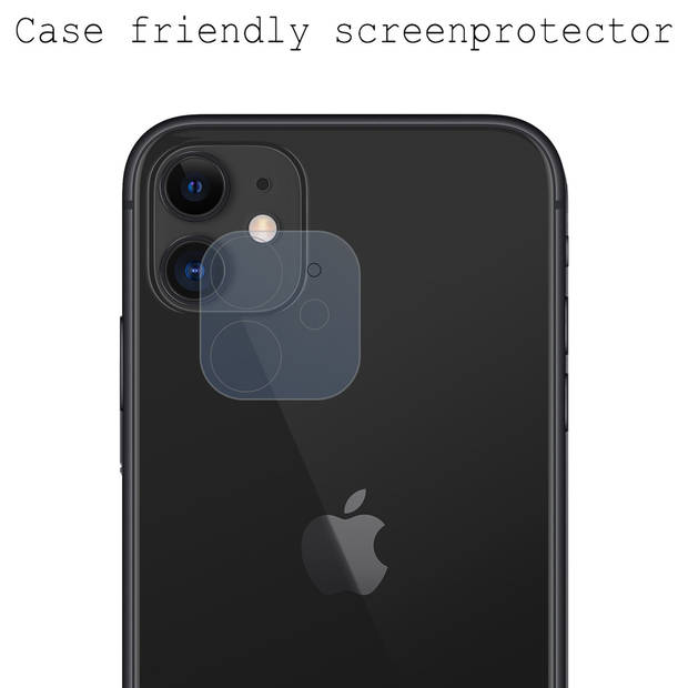 Basey iPhone 12 Screenprotector Tempered Glass Beschermglas