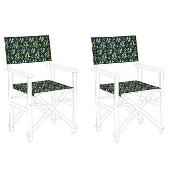 Beliani CINE - Stoffen hoes voor stoel-Groen-Polyester