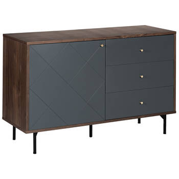 Beliani PALMER - Sideboard-Grijs-MDF