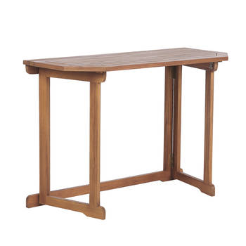Beliani TREIA - Inklapbare tafel-Lichte houtkleur-Acaciahout