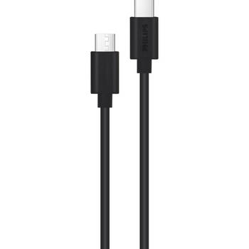 Philips - USB-C naar USB-C Kabel - DLC3104C/03 - 1.2 Meter Kabel - Reservekabel - Zwart