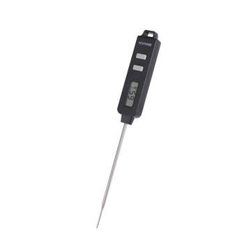 Brauch TP500 - Thermometer - Keukenthermometer - RVS - Voedsel Melk, Vlees, BBQ, Water, Zwart