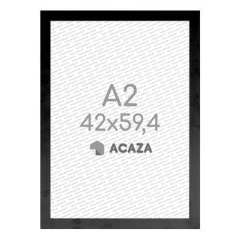 ACAZA ACAZA Fotokader A2 Formaat - Fotolijst in MDF Hout - 42 x 59,40 cm - Zwart