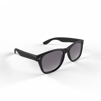 Hippe party zonnebril zwart volwassenen - Verkleedbrillen