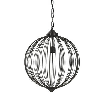 Light & Living - Hanglamp Mala - 50x50x60 - Zwart