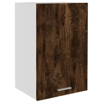 vidaXL Wandkast 39,5x31x60 cm bewerkt hout gerookt eikenkleurig