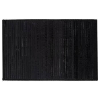 Bamboe badmat - Zwart - 80 x 50 cm