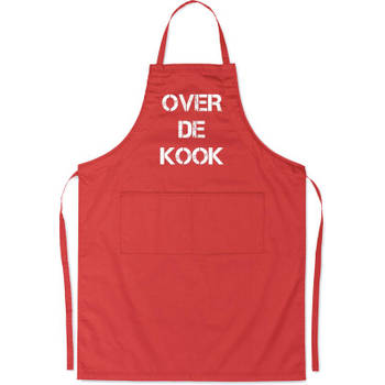 Benza Schort Over de kook - Grappige/Leuke/Mooie/Luxe Keukenschort - Rood