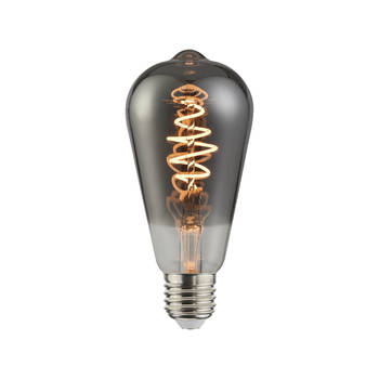 Blokker LED Bulb ST64 4.5W E27 spiraal titanium - Dimbaar