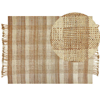 Beliani BERISSA - Gevlochten-Beige-Jute