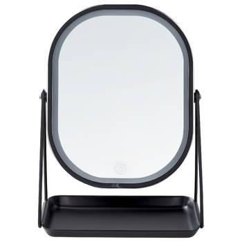 Beliani DORDOGNE - Make-up spiegel-Zilver-Metaal