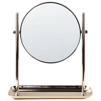 Beliani FINISTERE - Make-up spiegel-Goud-IJzer, Glas