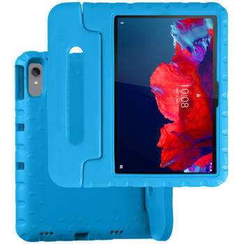 Basey Lenovo Tab P11 Plus Kinderhoesje Foam Case Hoesje Cover Hoes -Blauw