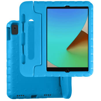Basey iPad 10.2 2020 Kinderhoesje Foam Case Hoesje Cover Hoes -Blauw