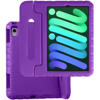 Basey iPad Mini 6 Kinderhoesje Foam Case Hoesje Cover Hoes -Paars