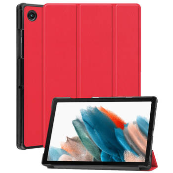 Basey Samsung Tab A8 Hoes Case Hoesje- Samsung Galaxy Tab A8 Hoesje Hard Cover Rood - Samsung Tab A8 Bookcase Hoes Rood